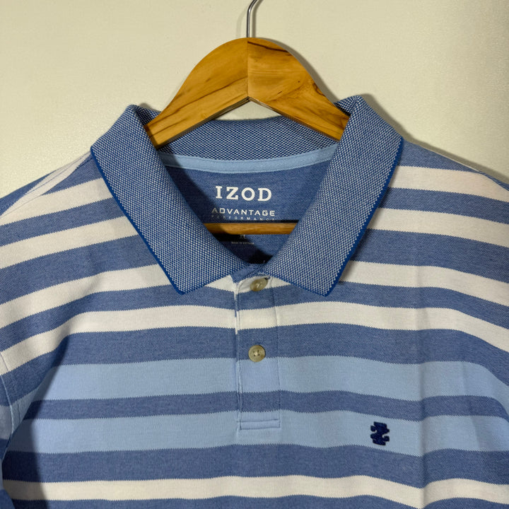 IZOD ADVANTAGE COTTON POLO TSHIRT WITH STRETCH