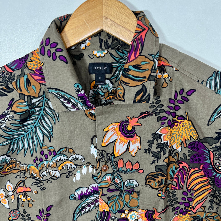 J CREW SAFARI COLLAR HALF SLEEVES COTTON SHIRT