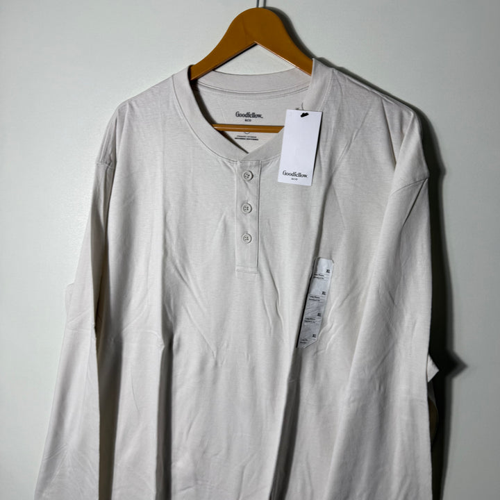 GOOD FELLOW &CO HENLEY COLLAR LONG SLEEVES COTTON TSHIRT BRAND NEW