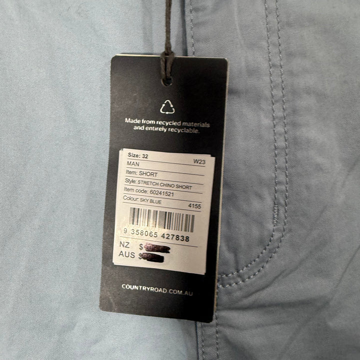 COUNTRY ROAD COTTON CHINO SHORT BRAND NEW WITH STRETCH