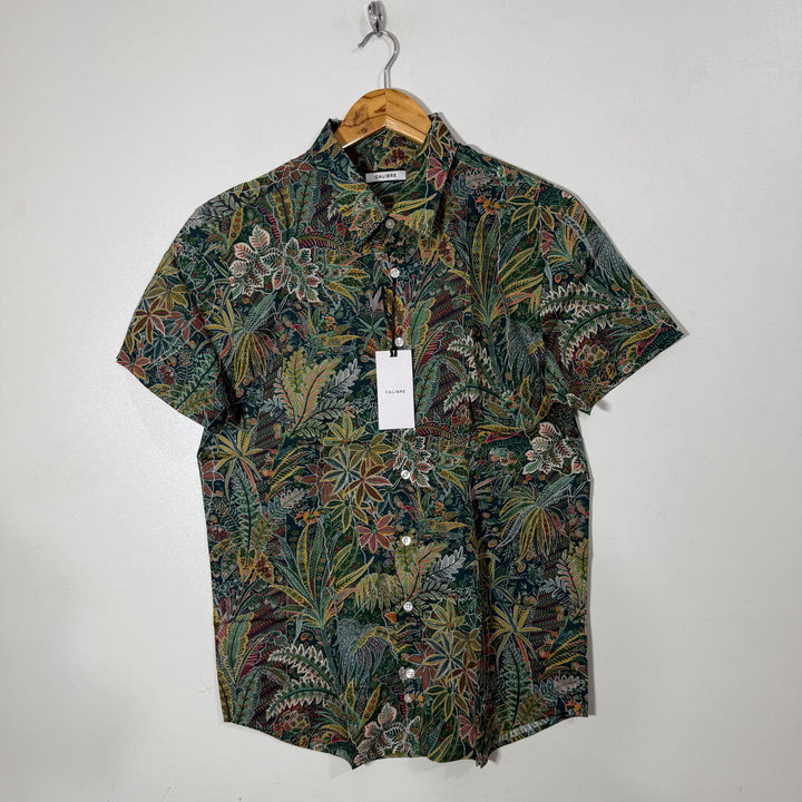 CALIBRE ITALIAN COTTON FABRIC HALF SLEEVES SHIRT BRAND NEW