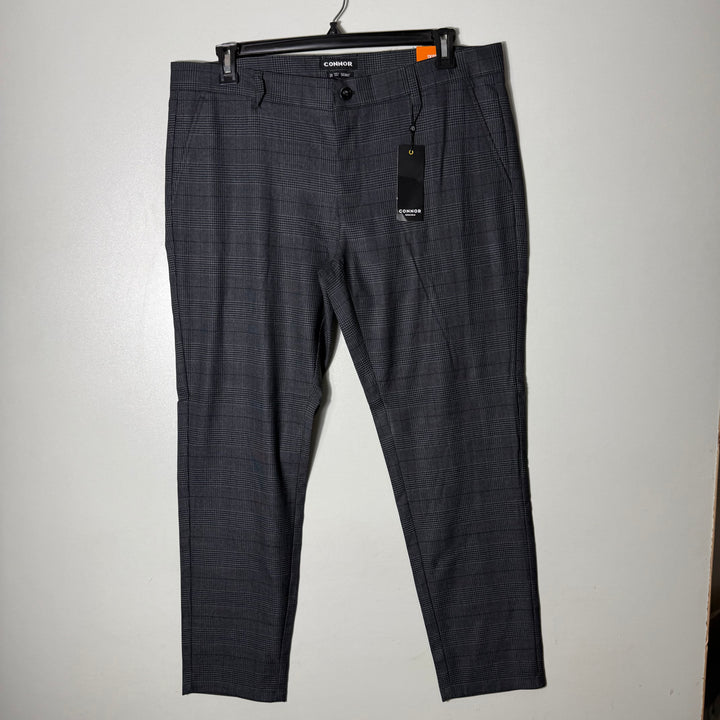 CONNOR SKINNY FIT CHECKERED CHINO PANT BRAND NEW