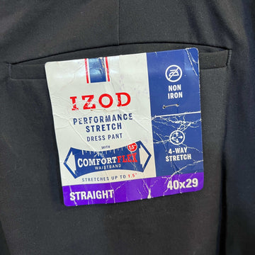 IZOD STRAIGHT FIT COMFORT FLEX WAIST BAND DRESS PANT BRAND NEW PERFORMANCE STRETCH - JS BROTHERS 