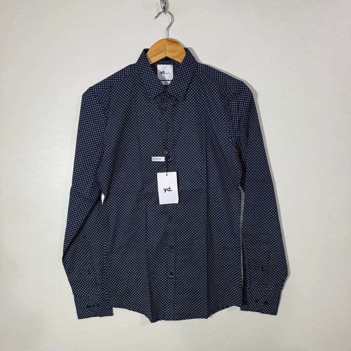 YD SLIM FIT PRINTED COTTON SHIRT BRAND NEW