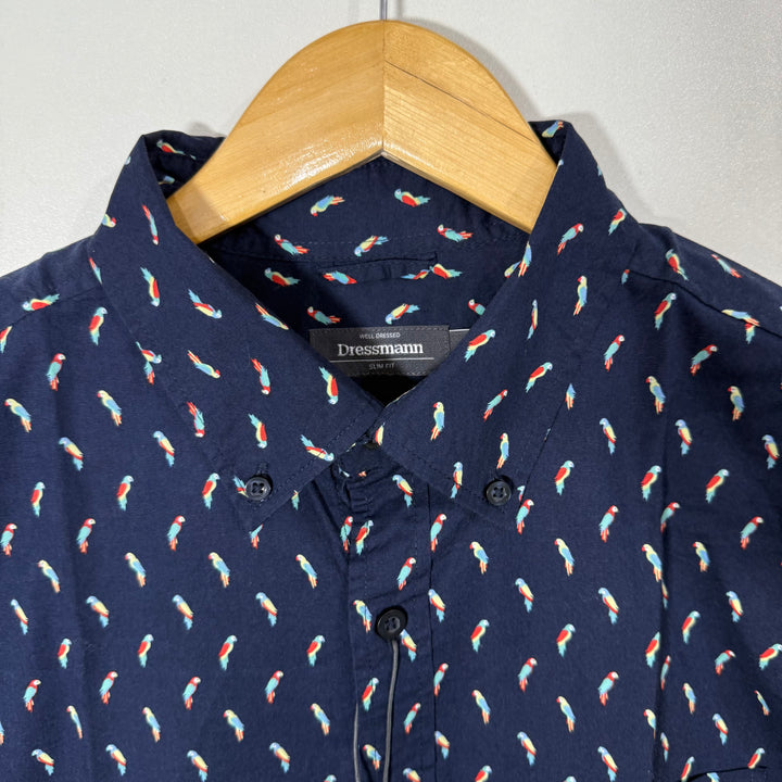 DRESSMANN BUTTON DOWN CASUAL COTTON SHIRT BRAND NEW