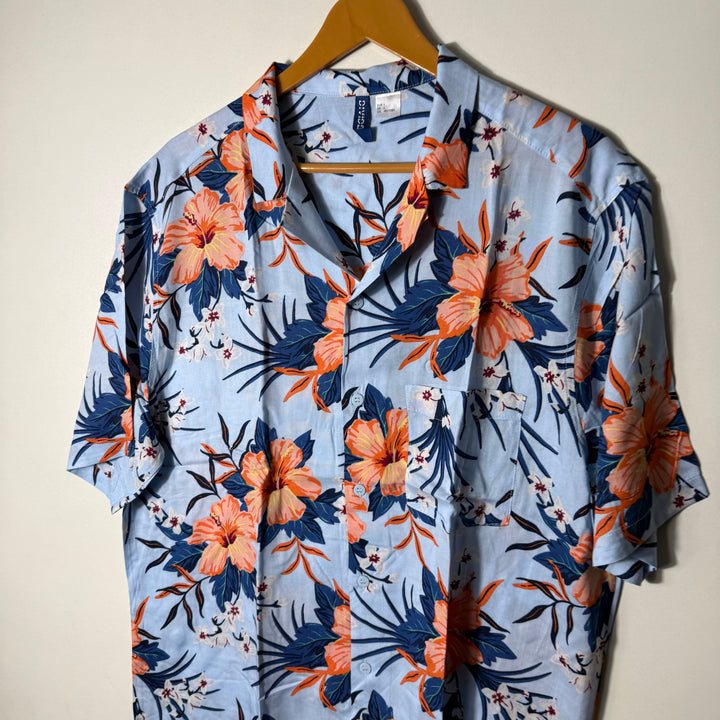 DIVIDED BY H&M HALF SLEEVES CUBAN COLLAR HAWAI SHIRT