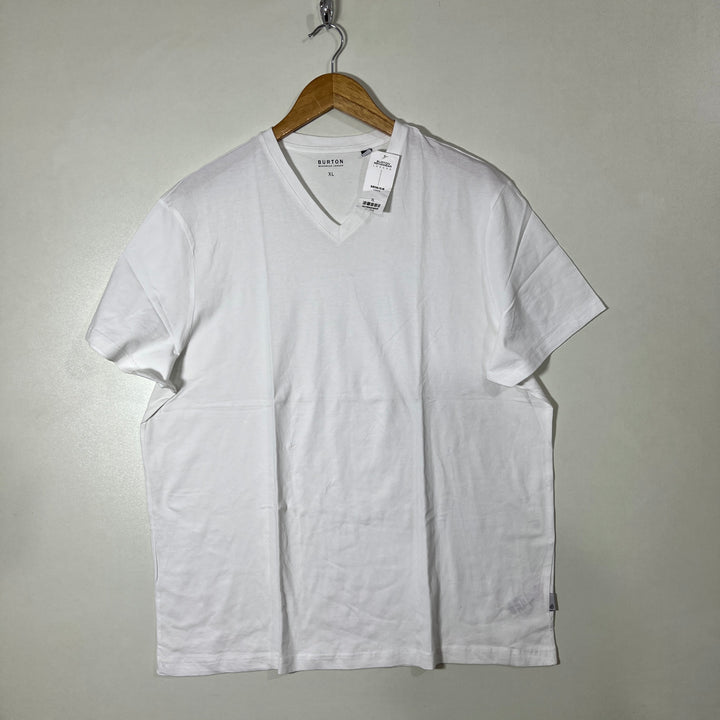 BURTON MENSWEAR LONDON V NECK COTTON TSHIRT BRAND NEW