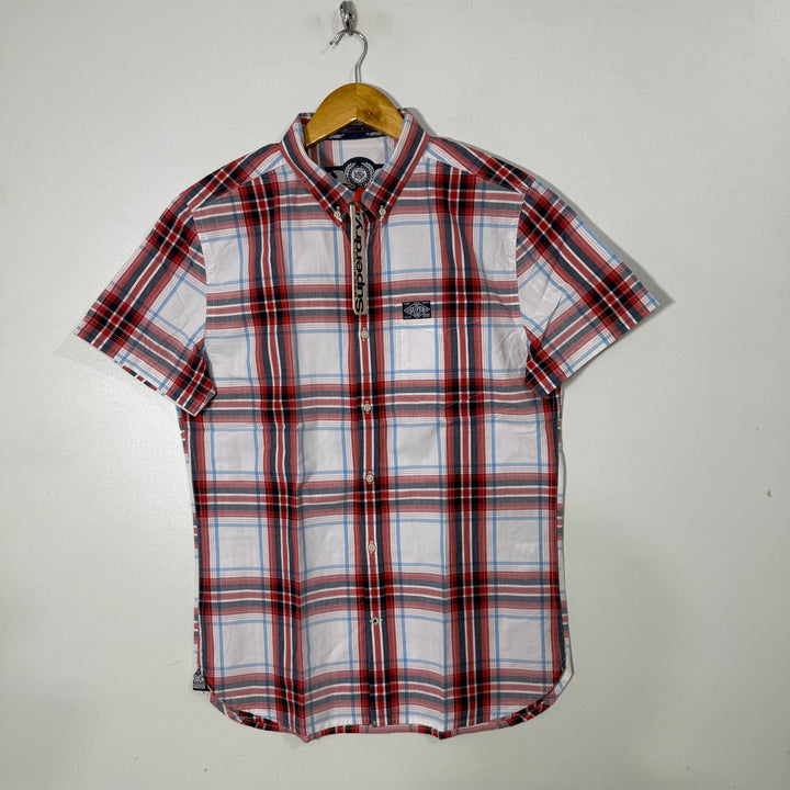 SUPERDRY BUTTON DOWN HALF SLEEVES COTTON SHIRT BRAND NEW