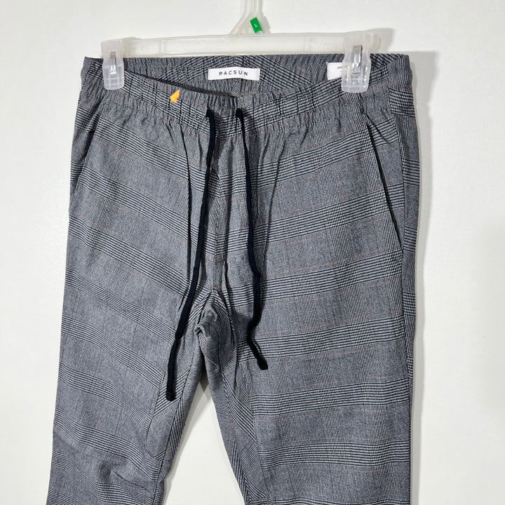 PACSUN SLIM FIT CHECKERED JOGGER PANT