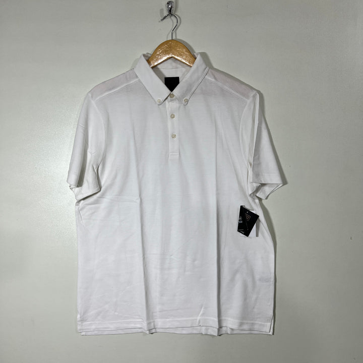 14TH & UNION BREATHABLE MOISTURE WICKING BUTTON DOWN COTTON POLO TSHIRT BRAND NEW