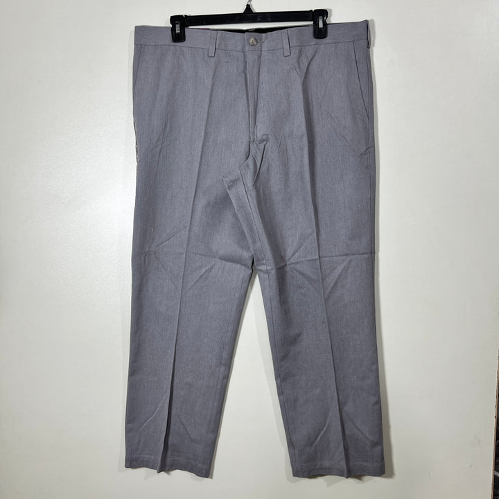 CROFT & BARROW STRAIGHT FIT FLAT FRONT COTTON CHINO PANT BRAND NEW WITHOUT STRETCH GREY COLOUR