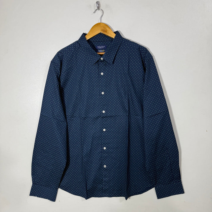 NAUTICA CLASSIC FIT PRINTED COTTON SHIRT