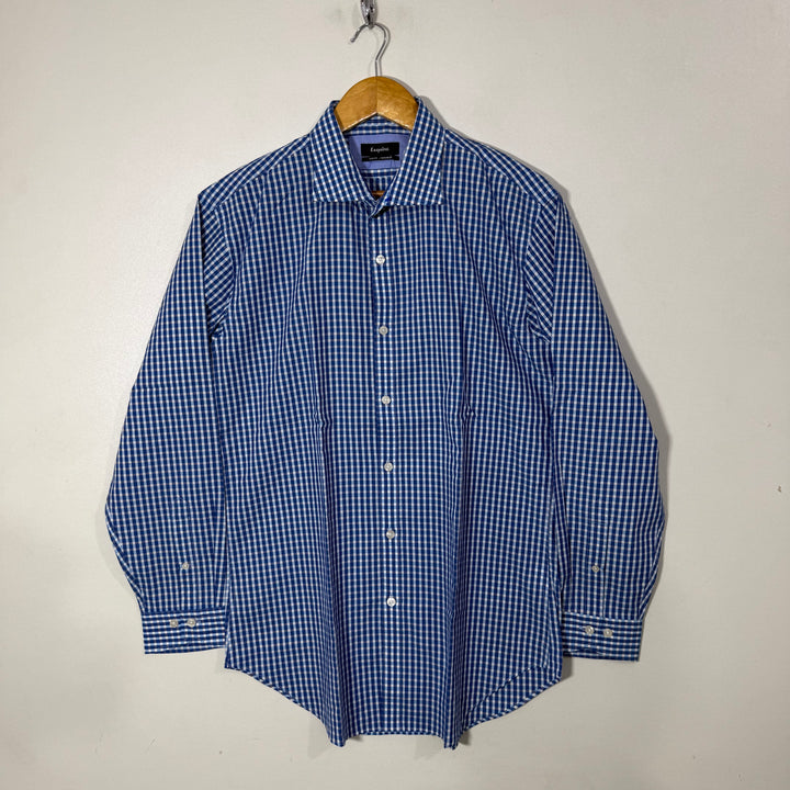 ESQUIRE SLIM FIT NON IRON CHECKERED SHIRT