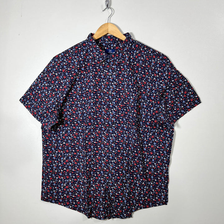 GEORGE BUTTON DOWN HALF SLEEVES COTTON SHIRT