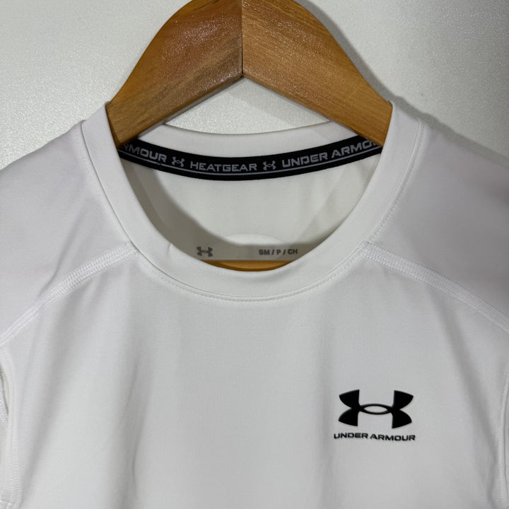 UNDER ARMOUR HEATGEAR SPORT COMPRESSION SLEEVES LESS WHITE COLOUR