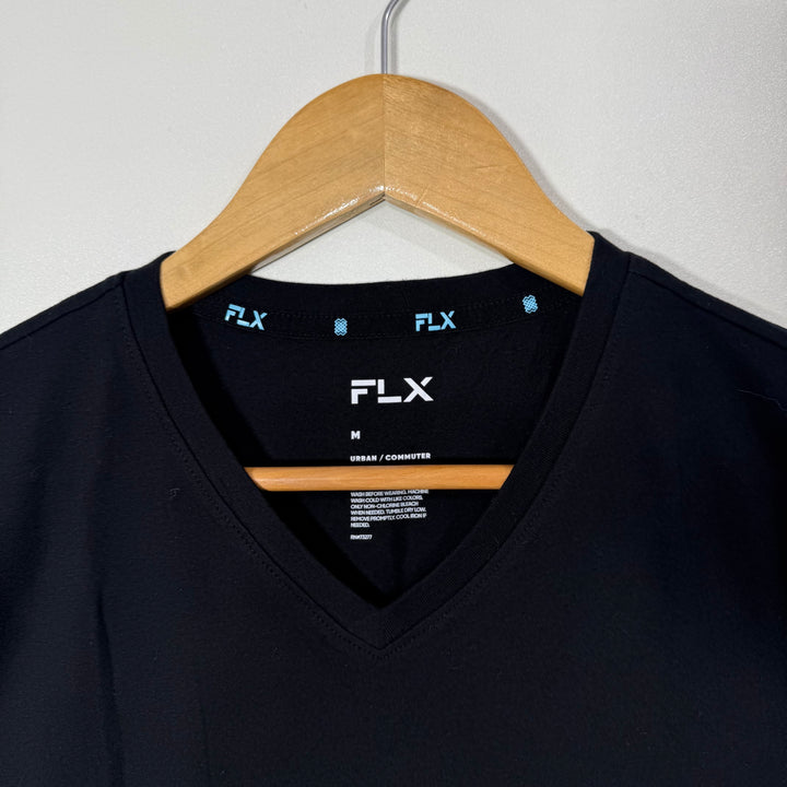 FLX V NECK COTTON TSHIRT BRAND NEW BLACK COLOUR