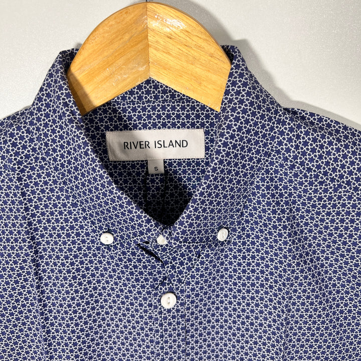 RIVER ISLAND BUTTON DOWN HALF SLEEVES SHIRT