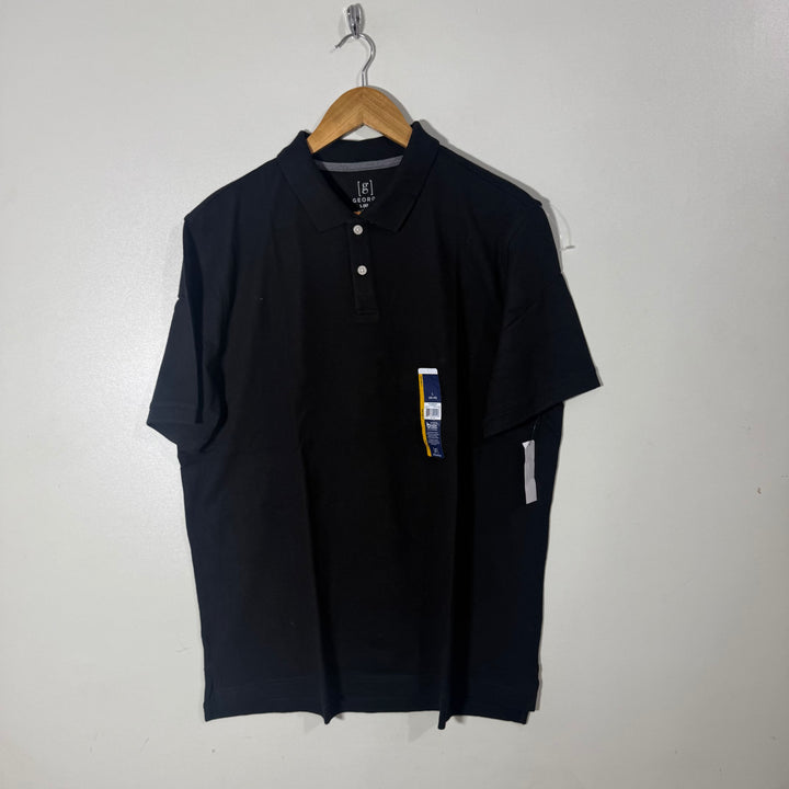 GEORGE COTTON POLO TSHIRT BRAND NEW BLACK COLOUR
