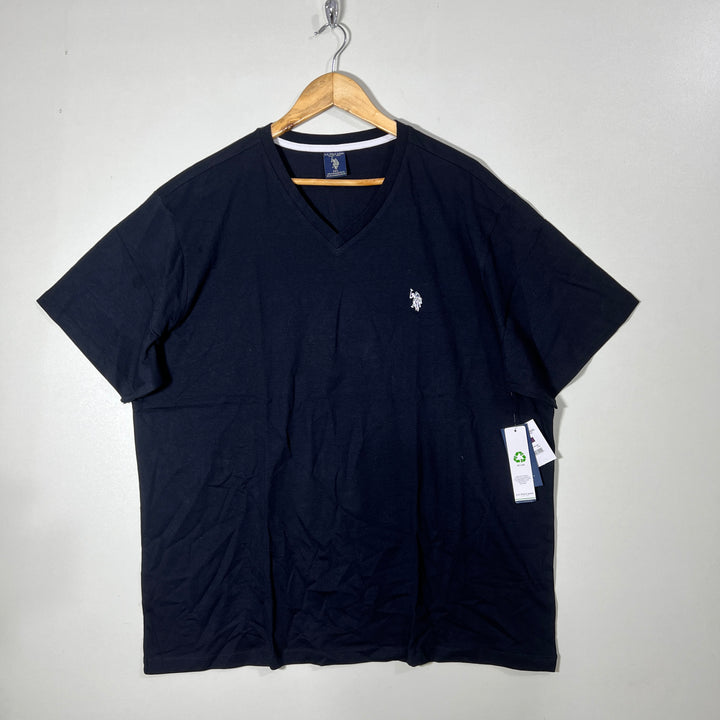 US POLO ASSN V NECK COTTON TSHIRT BRAND NEW