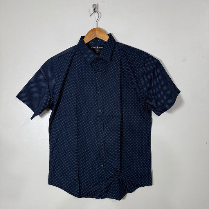 BEVERLY HILLS POLO CLUB HALF SLEEVES COTTON SHIRT