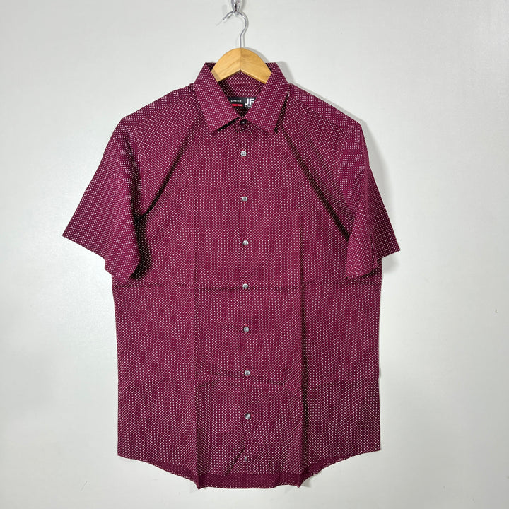 J FERRAR SLIM GIT HALF SLEEVES SHIRT