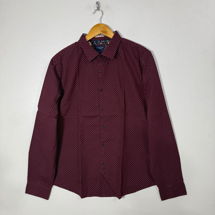 DENIM & FLOWER BUTTON DOWN CASUAL COTTON SHIRT