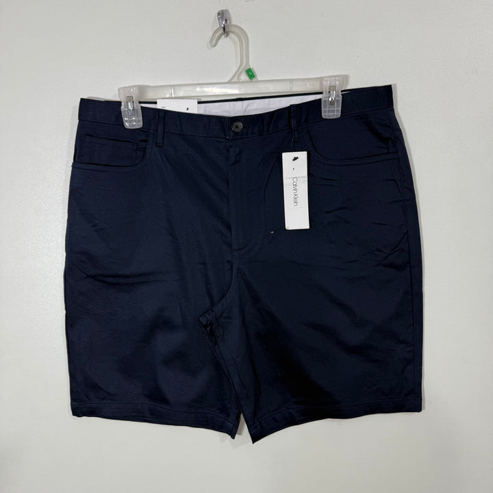 CALVIN KLEIN COTTON SHORT BRAND NEW WITH STRETCH BLUE COLOUR (6)