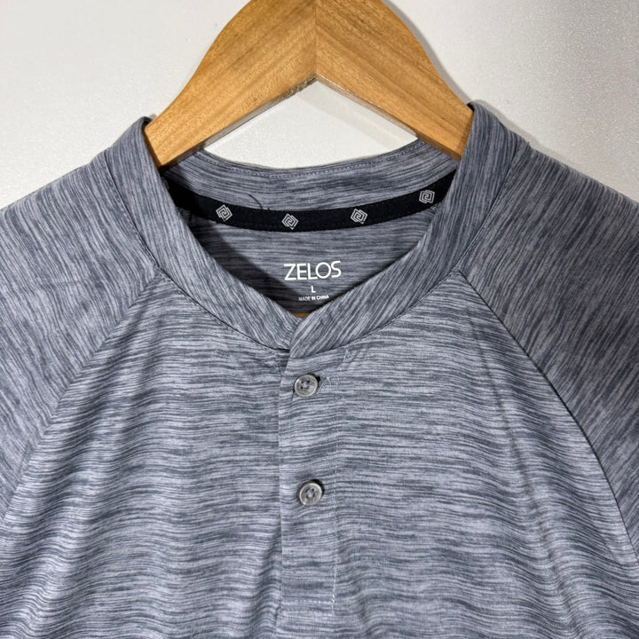 ZELOS BEN COLLAR SPORT TSHIRT BRAND NEW GREY COLOUR