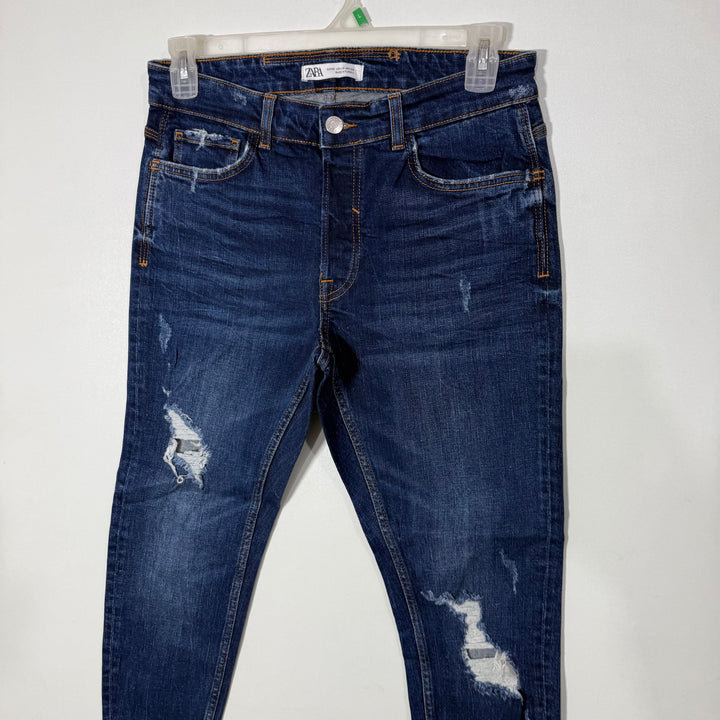 ZARA SKINNY FIT DENIM PANT WITH STRETCH