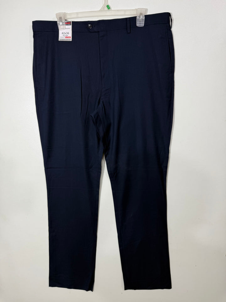 ROUNDTREE & YORKE TRAVEL SMART DRESS PANT BRAND NEW BLUE COLOUR
