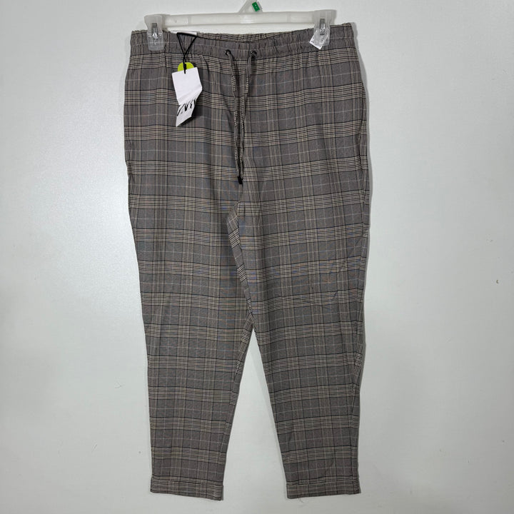 ZARA CHECKERED JOGGER PANT BRA NEW WITH STRETCH