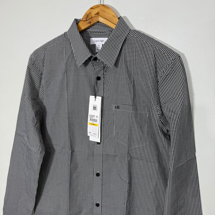 CALVIN KLEIN COTTON CHECKERED SHIRT BRAND NEW WITH STRETCH