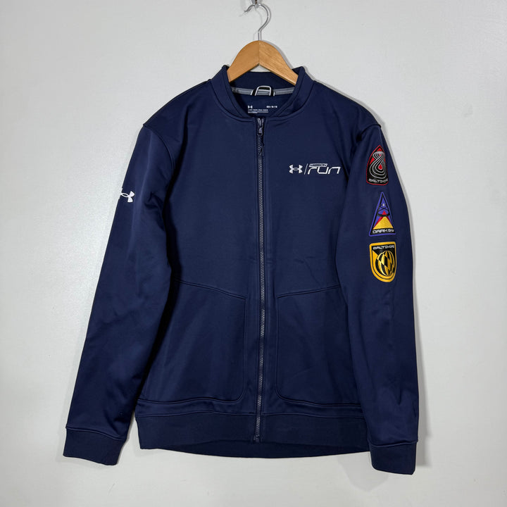 UNDER ARMOUR SOFT SHELL WINDBREAKER JACKET INNER FLEECE BLUE COLOUR