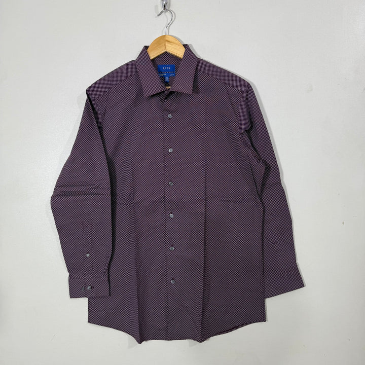 APT.9 SLIM FIT SEMI FORMAL SHIRT WITH STRETCH
