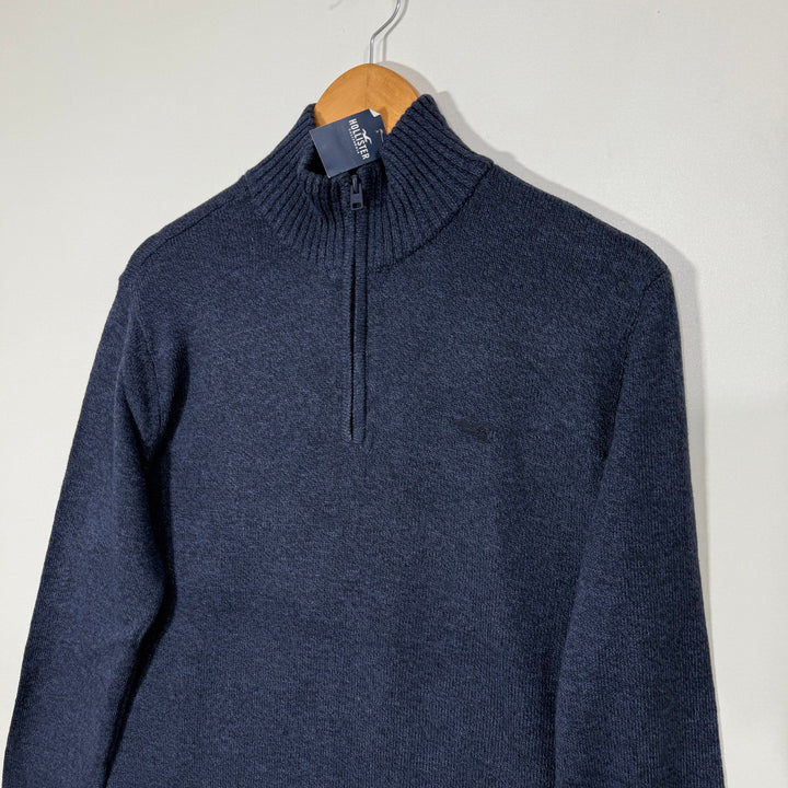 HOLLISTER HALF ZIP SWEATER BRAND NEW BLUE COLOUR