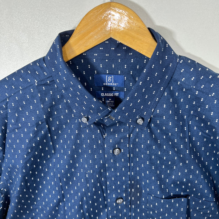 GEORGE BUTTON DOWN CASUAL COTTON SHIRT