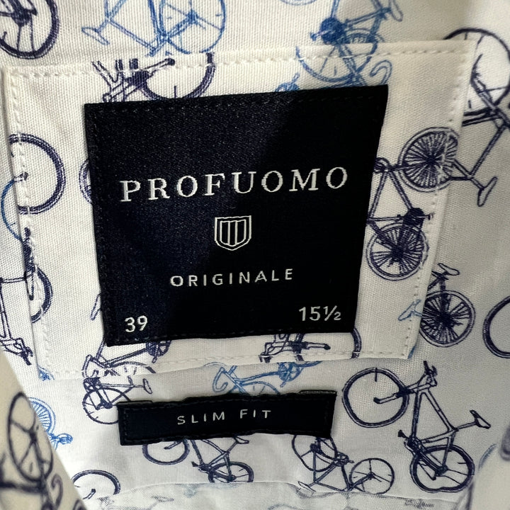PROFUOMO PRINTED CASUAL COTTON SHIRT BRAND NEW