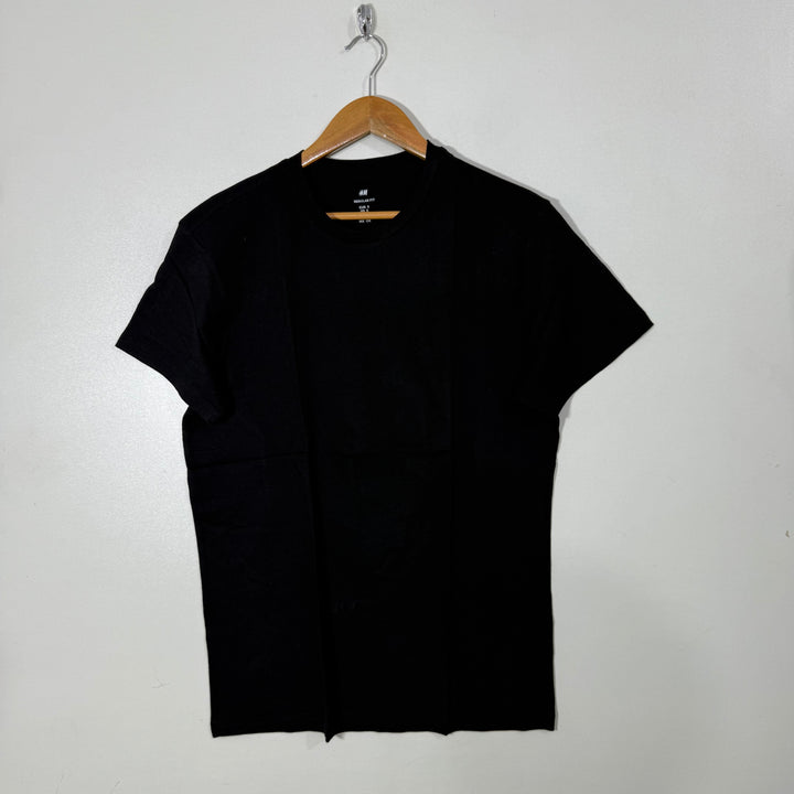 H&M COTTON TSHIRT BLACK COLOUR