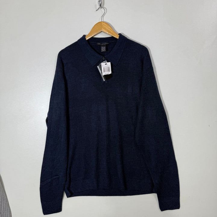 GEOFFREY BEENE ACRYLIC POLO  SWEATER BRAND NEW