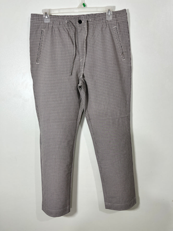 H&M SLIM CHECKERED JOGGER PANT