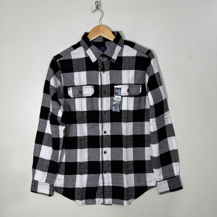 GEORGE DOUBLE POCKETS FLANNEL COTTON SHIRT BRAND NEW