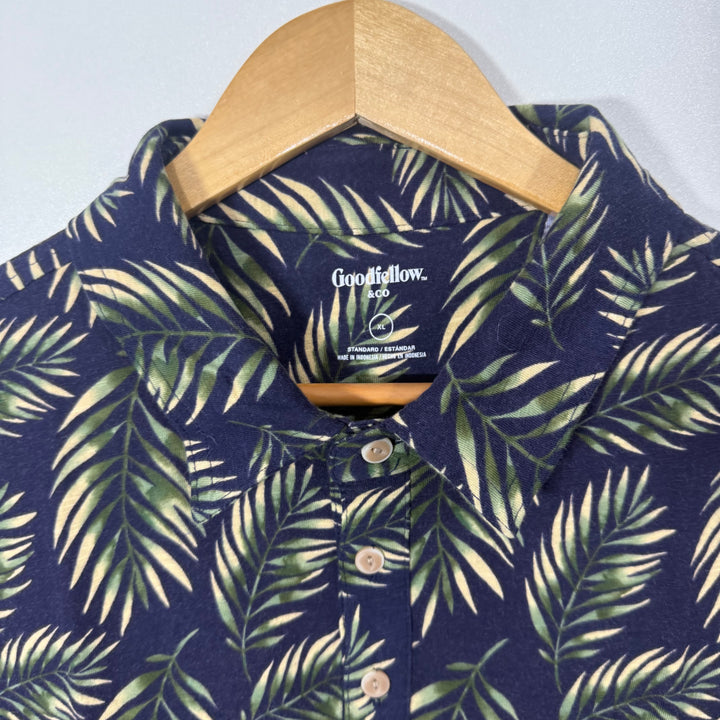 GOOD FELLOW &CO PRINTED COTTON POLO TSHIRT BRAND NEW