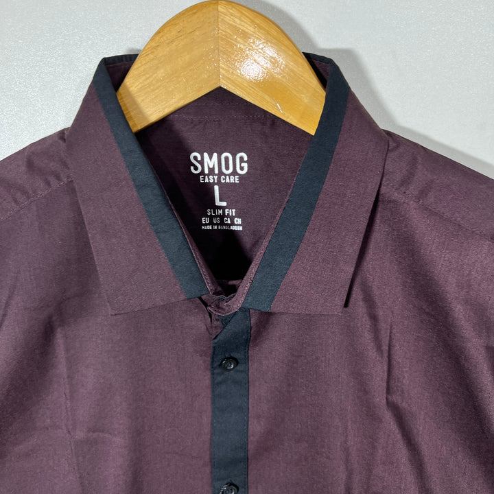 SMOG SLIM FIT EASY CARE COTTON SHIRT BRAND NEW WITH STRETCH