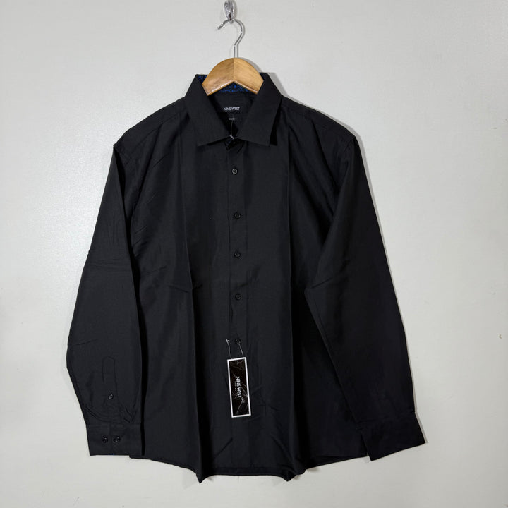 NINE WEST SLIM FIT SHIRT BRAND NEW BLACK COLOUR (36)