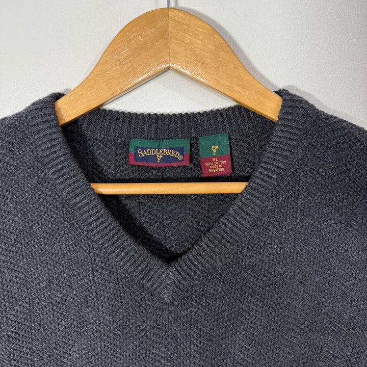 SADDLEBRED KNITED SLEEVES LESS SWEATER BRAND NEW