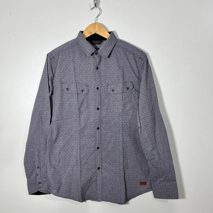 OUTPOST DOUBLE POCKETS CASUAL COTTON SHIRT
