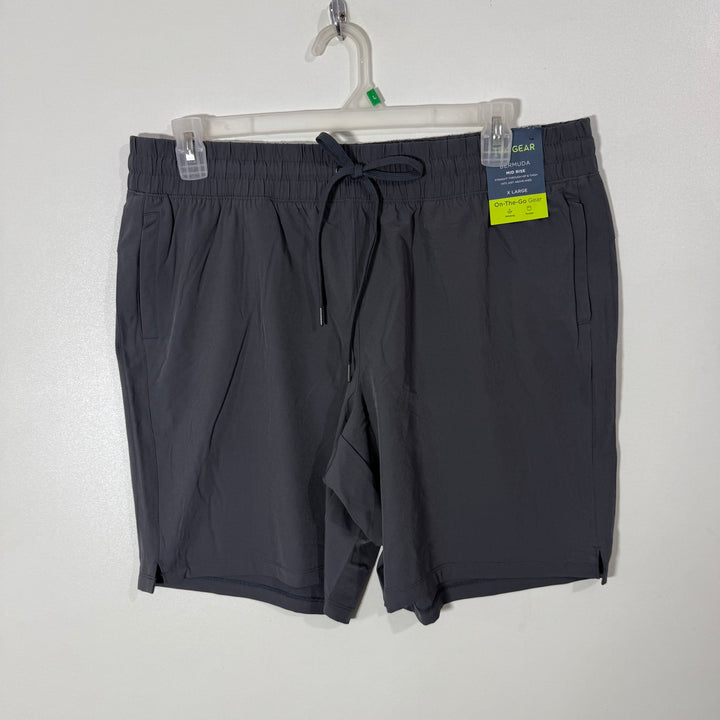 TEK GEAR ON THE GO GEAR WICKING POCKET HYBRID TRAINING SHORT BRAND NEW GREY COLOUR