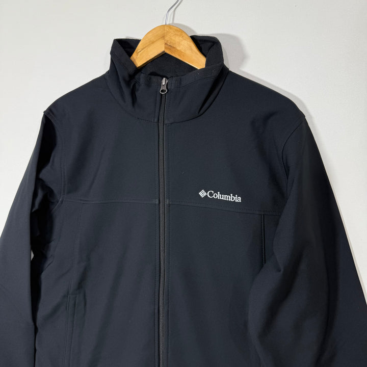 COLUMBIA SOFT SHELL WINDBREAKER JACKET INNER FLEECE BLACK COLOUR