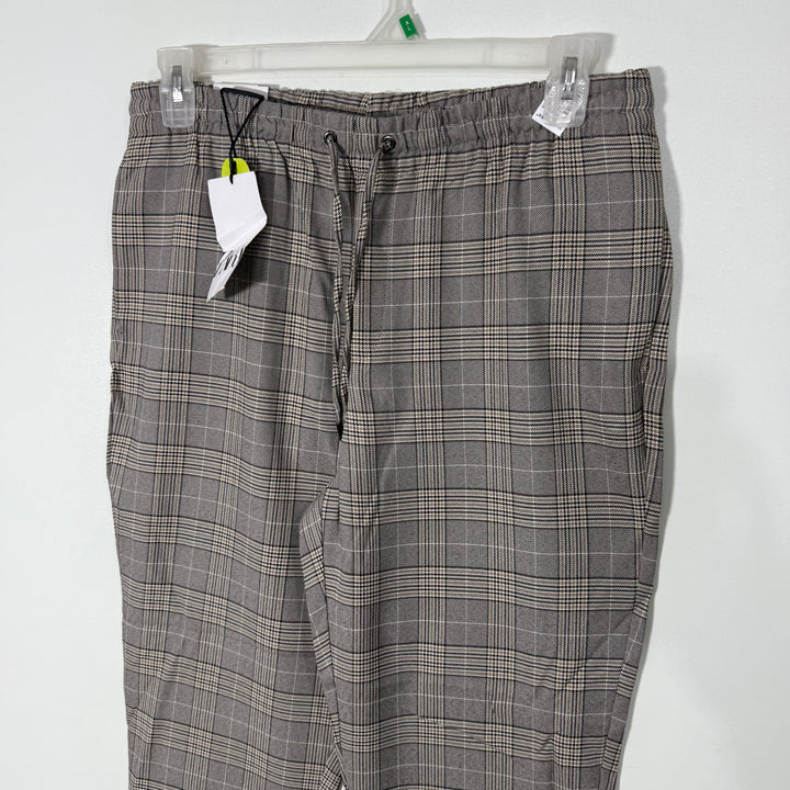 ZARA CHECKERED JOGGER PANT BRA NEW WITH STRETCH