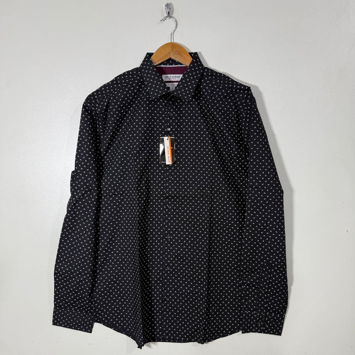 GIL D AURAY PRINTED COTTON SHIRT BRAND NEW WITH STRETCH